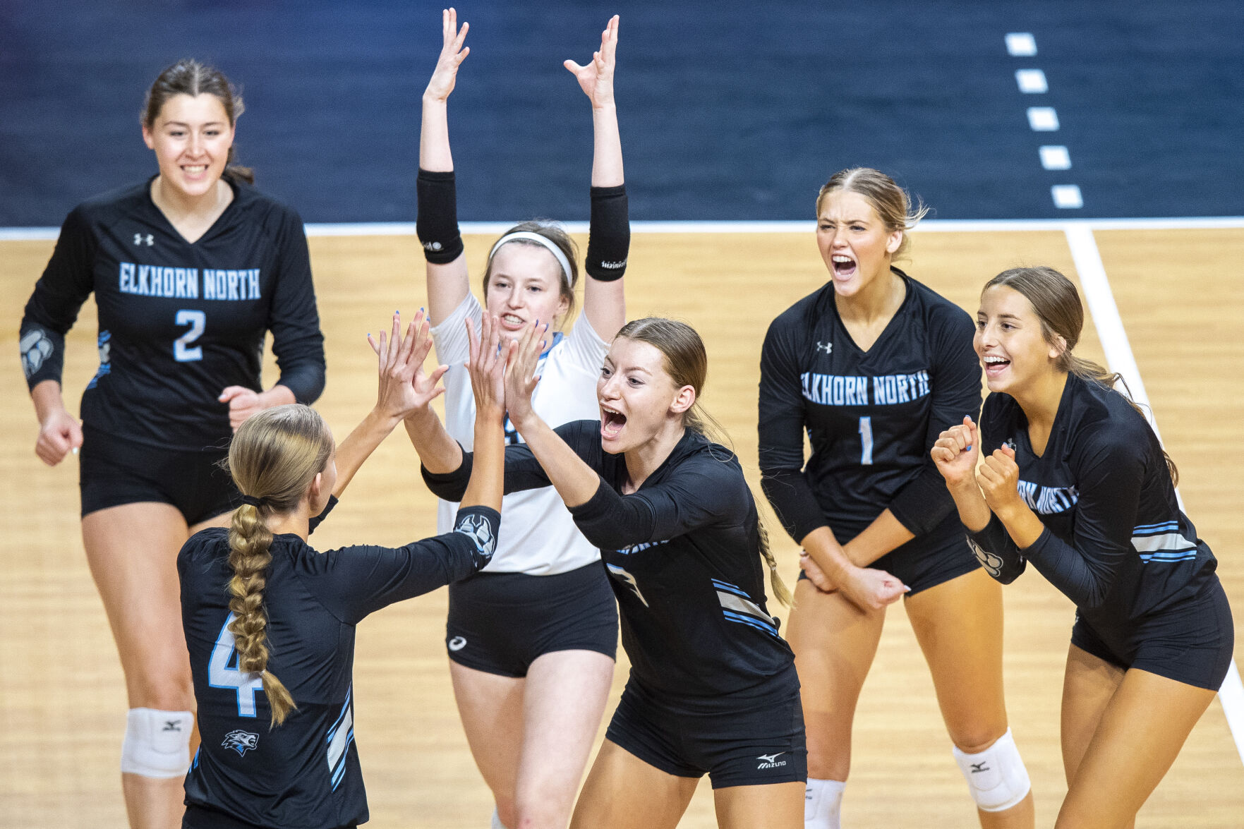 Class B state volleyball: Elkhorn North vs Bennington